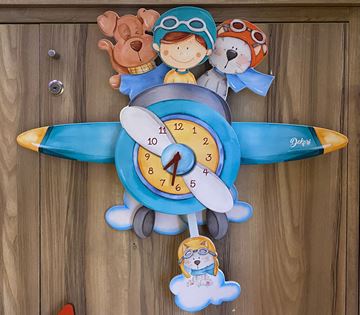 Picture of AEROPLANE PILOT CLOCK